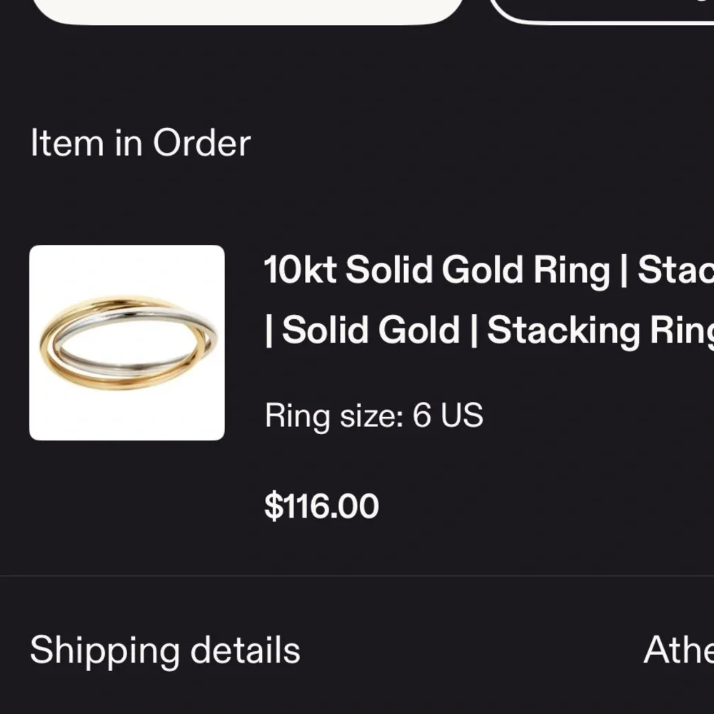 10k solid gold ring - Picture 2 of 3